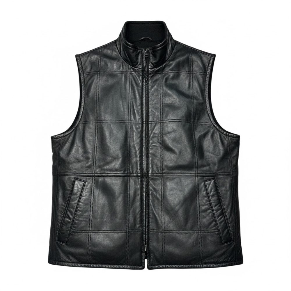 VTG Missani Le Collezione‎ Reversible Leather Vest